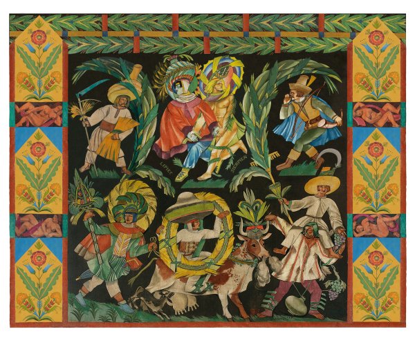 Zofia Stryjeńska - Pory roku (Lipiec - Sierpień) 1925r.